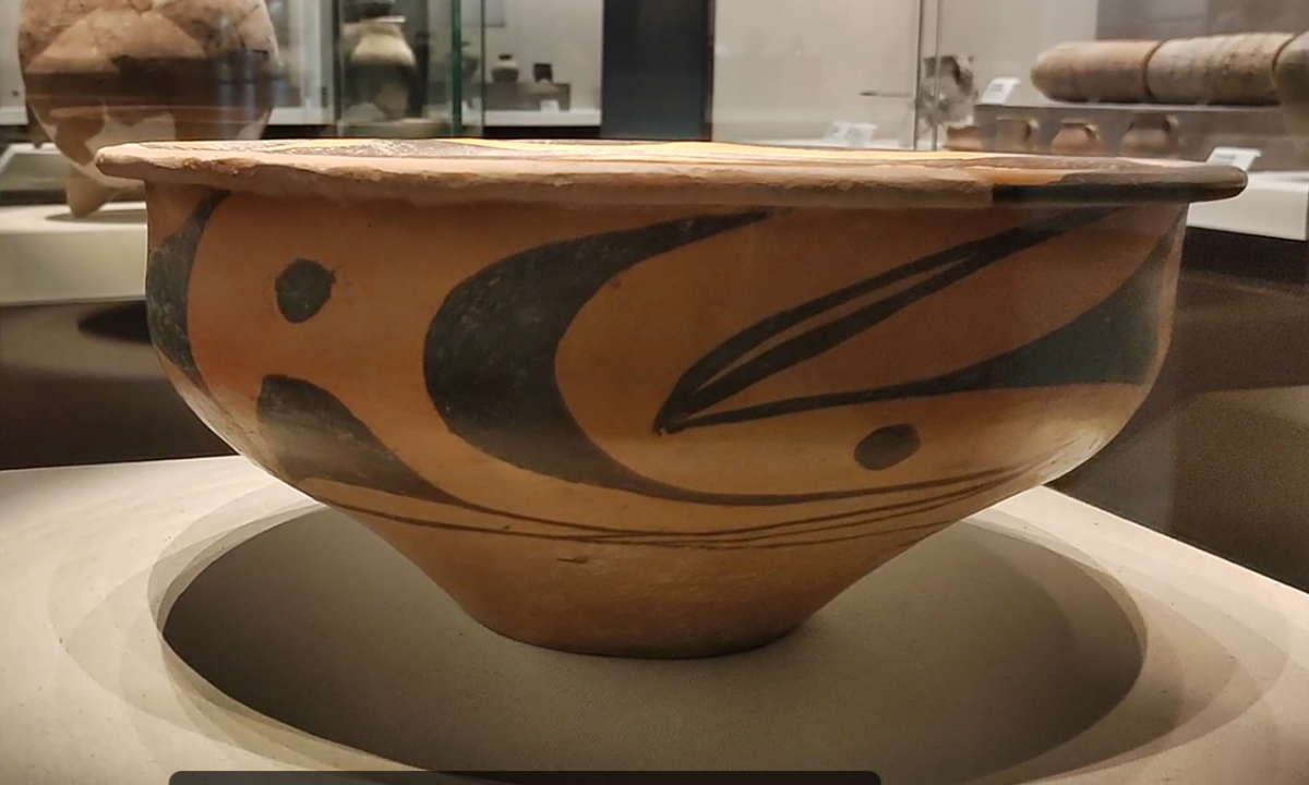 彩陶盆（慶陽(yáng)博物館館藏文物）