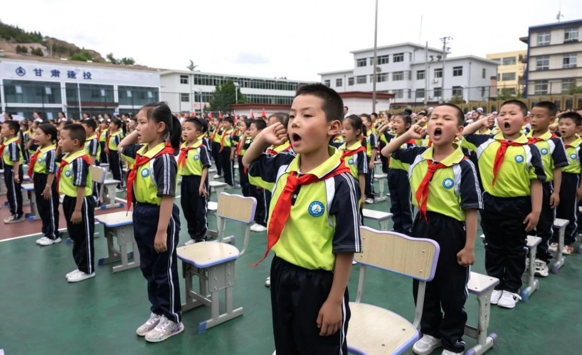 庆阳市举办庆祝“六一”国际儿童节集中入队仪式暨主题队日示范活动