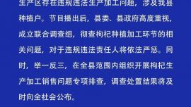 甘肅靖遠通報“枸杞生產加工存違規(guī)違法問題”：成立聯(lián)合調查組