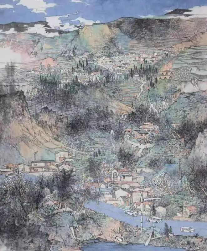 任泽涛  《西行华章》230x180cm