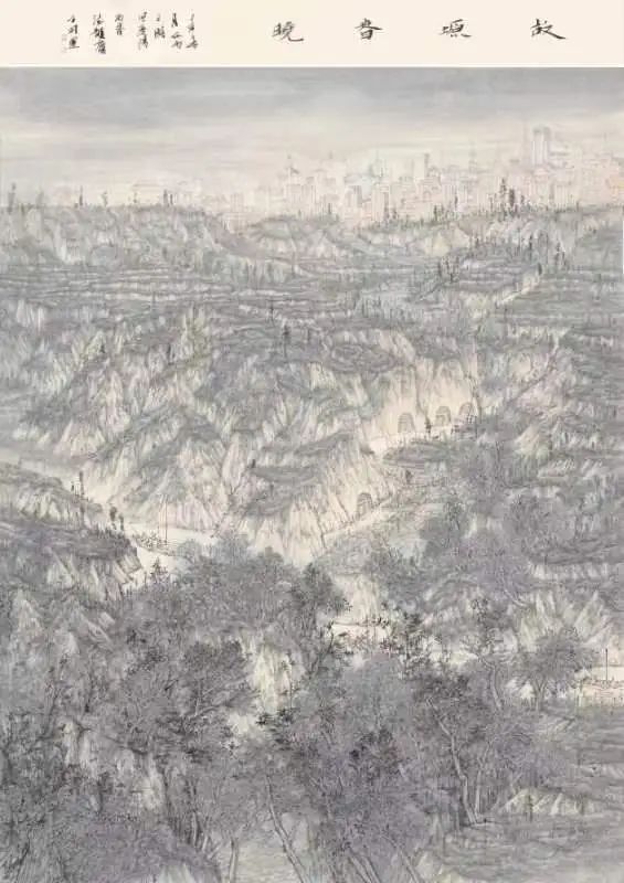 郑开运《故塬春晓》240cm×165cm
