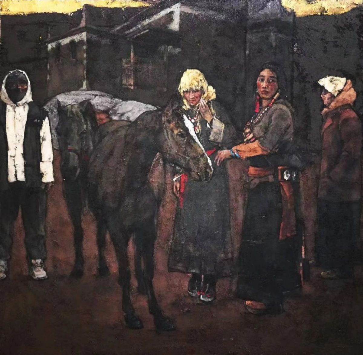汪晶晶《迁》150x150cm
