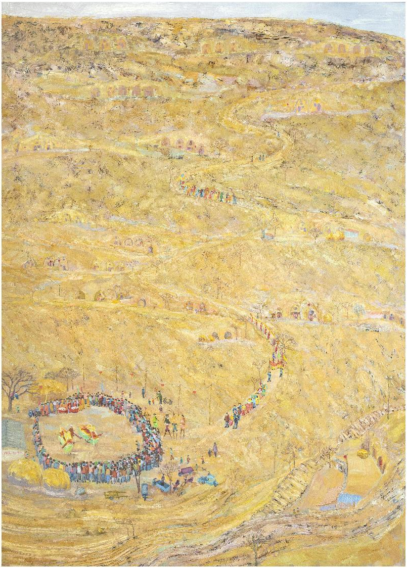 贺艺强《那年正月十五》180x130cm