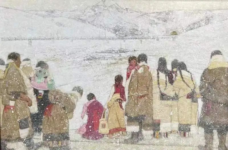 张文平《天路》180x150cm