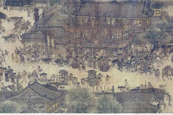 《清明上河图》局部 北宋 张择端  北京故宫博物院