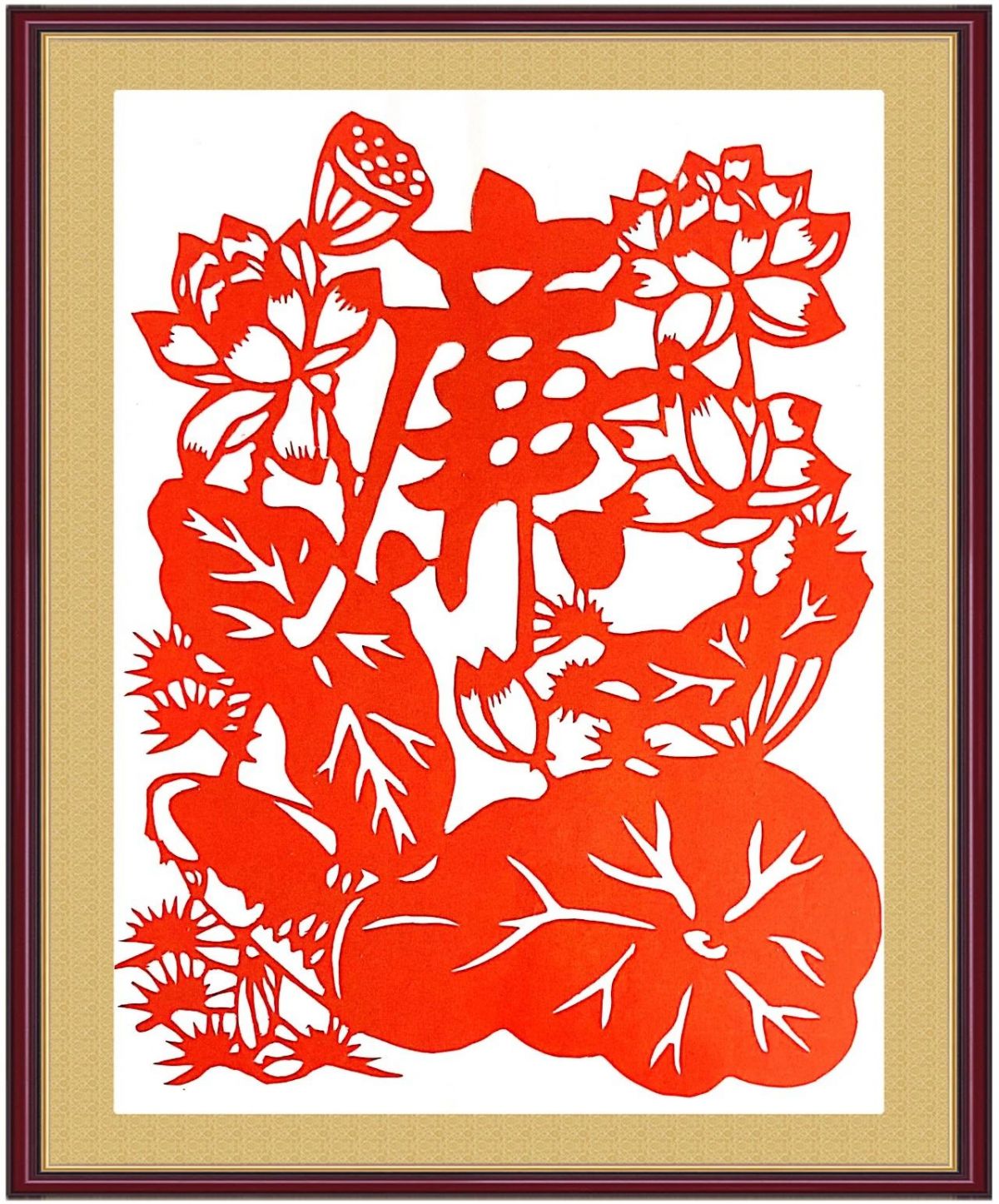▲ 张秋菊（庆城段） 《廉》 剪纸