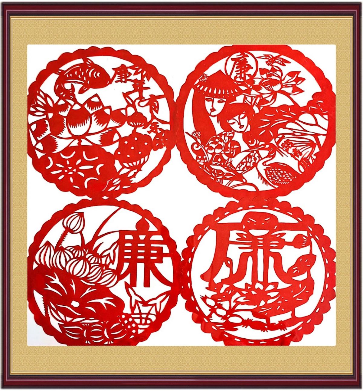 ▲ 赵星（华池段） 《一路清廉》 剪纸