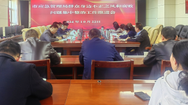 慶陽市應(yīng)急局召開群眾身邊不正之風(fēng)和腐敗問題集中整治工作推進(jìn)會