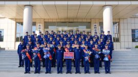 慶陽消防參加總隊執(zhí)勤崗位練兵比武競賽指戰(zhàn)員凱旋歸來