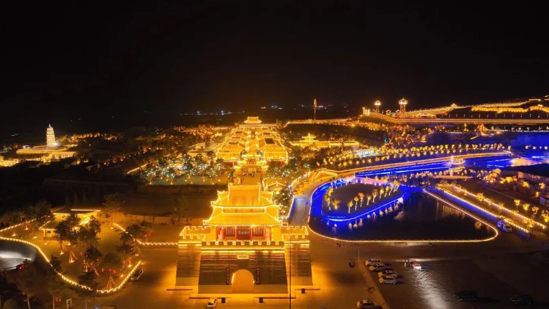 环州故城景区夜景