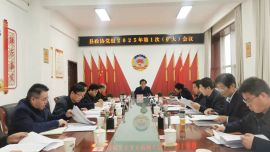 镇原县政协党组召开理论学习中心组2025年第1次学习（扩大）会议和第1次党组（扩大）会议