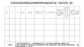 慶陽(yáng)市商務(wù)局關(guān)于征選2025年甘肅省消費(fèi)品以舊換新補(bǔ)貼政策實(shí)施企業(yè)(第二批)的公告