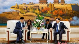 胡昌升會(huì)見(jiàn)印度尼西亞駐華大使周浩黎一行