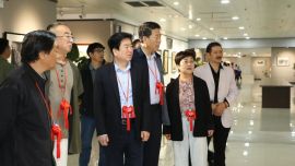 甘肅省第十屆十四市州美術(shù)作品聯(lián)展在慶陽(yáng)市美術(shù)館隆重開(kāi)幕