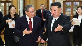 李強會見朝鮮勞動黨總書記、國務(wù)委員長金正恩