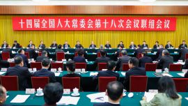 十四屆全國(guó)人大常委會(huì)第十八次會(huì)議舉行聯(lián)組會(huì)議