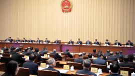 十四届全国人大常委会第十九次会议举行第二次全体会议 审议执法检查报告、专项工作报告等 赵乐际出席会议