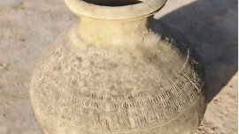 村民捐贈漢代陶罐 豐富寧縣博物館館藏