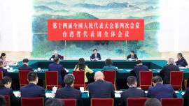 王滬寧丁薛祥分別參加全國人大會議一些代表團審議