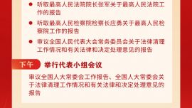 3月9日：全國人代會舉行第二次全體會議 聽取全國人大常委會工作報告和“兩高”工作報告