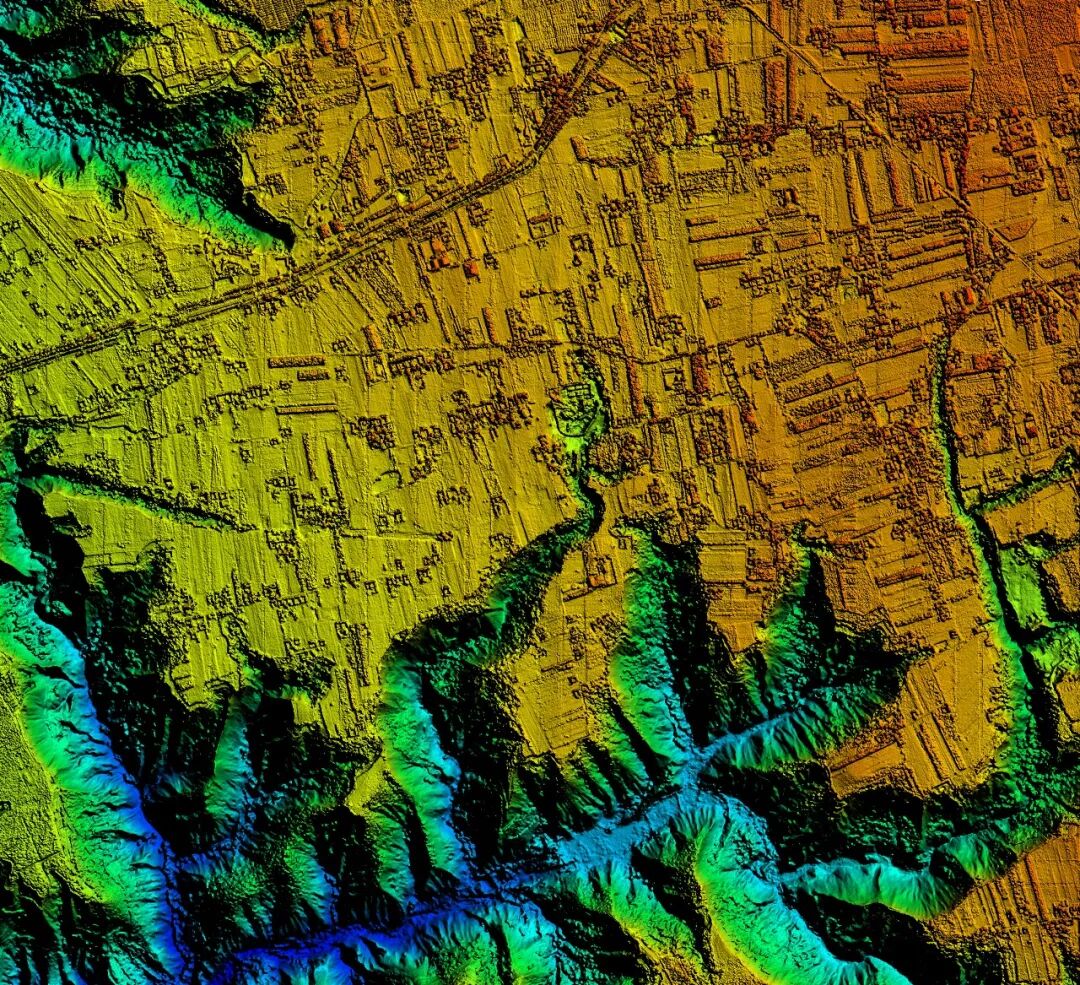 遗址地形地貌DEM图