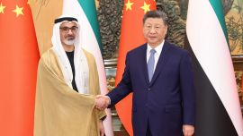 習(xí)近平會見阿聯(lián)酋阿布扎比王儲哈立德