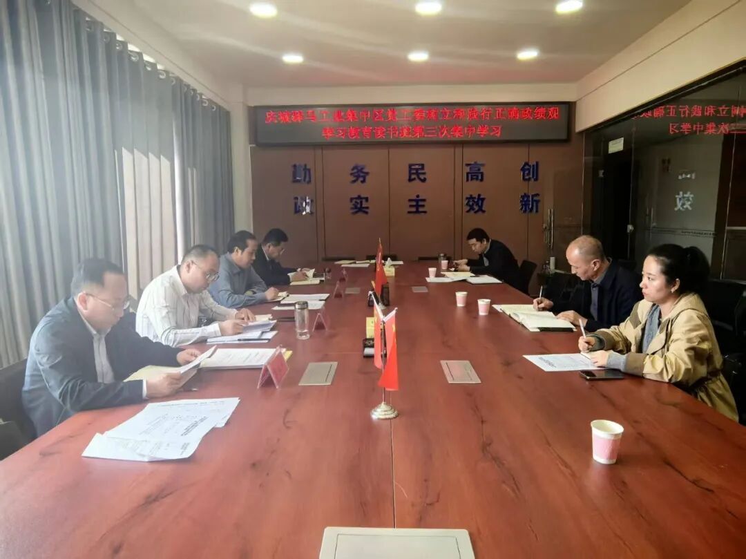 慶城驛馬工業(yè)集中區(qū)黨工委開展樹立和踐行正確政績(jī)觀學(xué)習(xí)教育讀書班第三次集中學(xué)習(xí)暨研討交流會(huì)