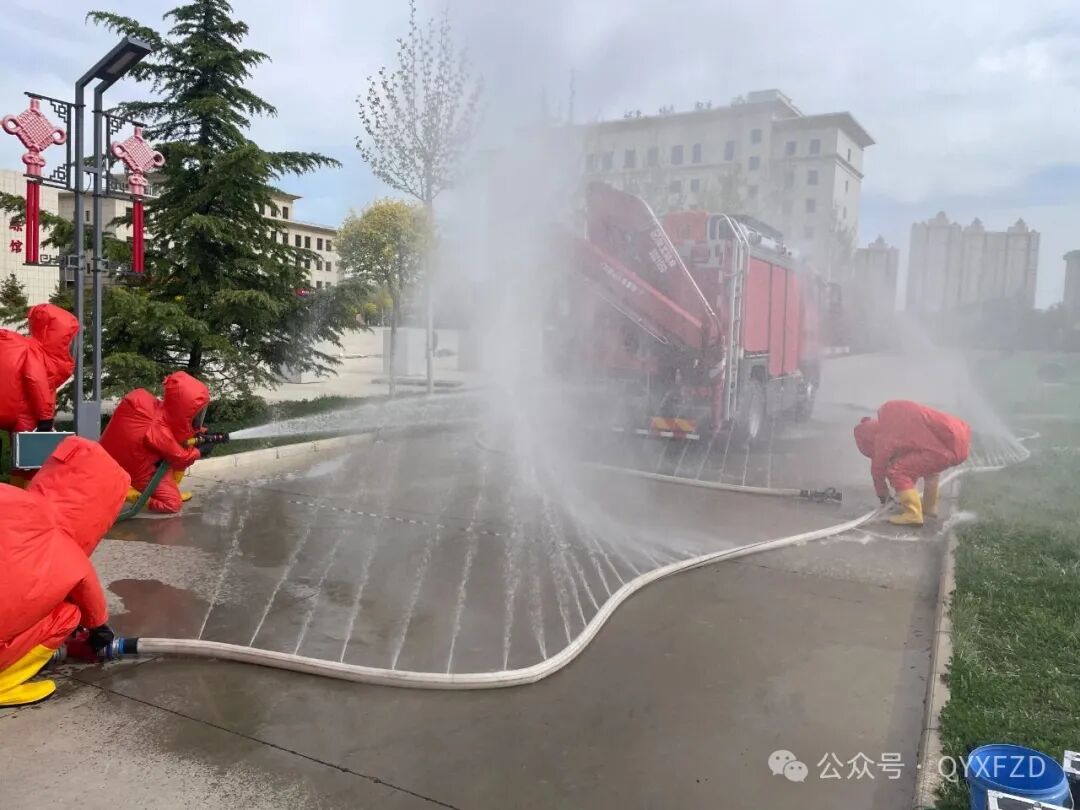 慶陽(yáng)消防開(kāi)展練兵科目示范示教活動(dòng)