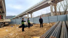 华池大队扎实开展S15线K10+735m庆州特大桥桥下专项整治