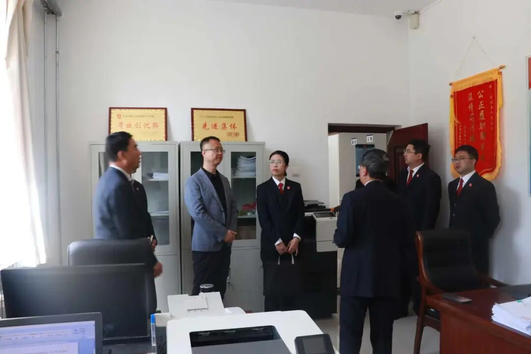 合水县法院赴环县、庆城法院学习交流