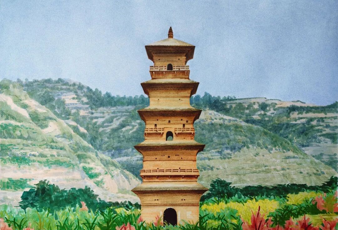 三河汇古渡，一塔枕千年。政平唐塔矗立河畔，承袭盛唐风韵，青砖筑身，古雅端庄。历经风雨沧桑依旧巍然挺立，揽朝云暮雨，阅世事浮沉，藏陇东千年古建文脉，是岁月留给宁县最厚重的盛唐印记。