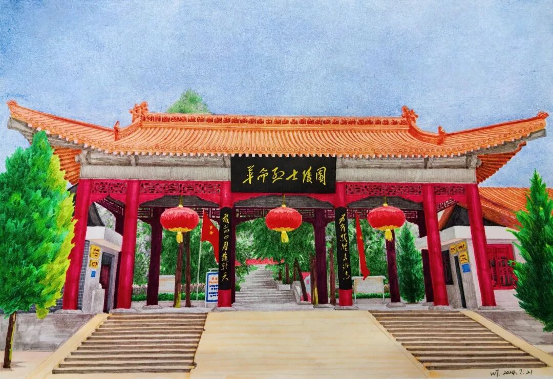 青山叠翠，松柏凝芳。宁县革命烈士陵园静卧庙嘴坪南麓，巍巍丰碑铭刻峥嵘岁月，幽幽园区安放英烈忠魂。一腔热血昭日月，几许丹心耀山河，这里是追忆先辈、赓续红色血脉的精神高地，也是浸润初心、涵养家国情怀的红色研学圣地。