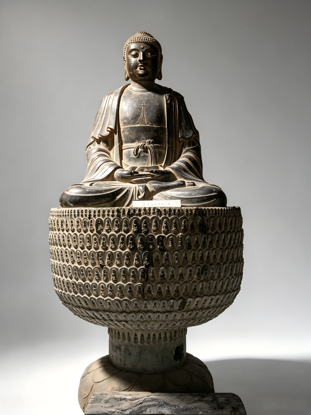 铜千叶宝莲佛造像