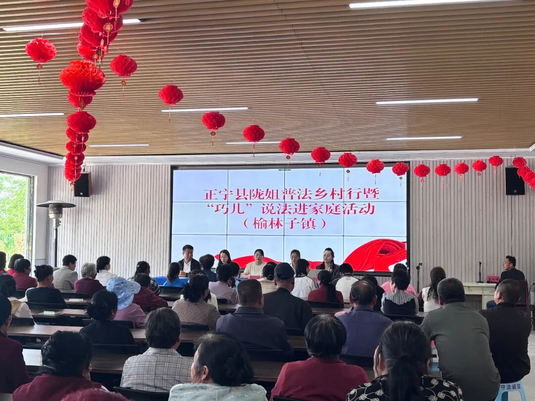 正宁县妇联开展“陇姐普法乡村行”暨“巧儿”说法进家庭活动
