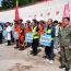 庆阳市合水县市县镇三级联合地质灾害避险演练在老城镇举行