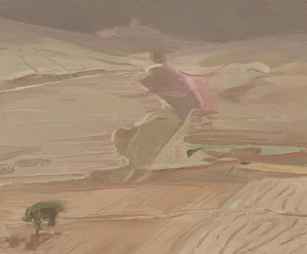 《有风吹过》陈东茂 布面油画40 x 50cm
