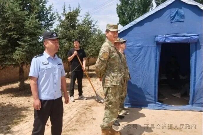 合道镇防汛应急演练
