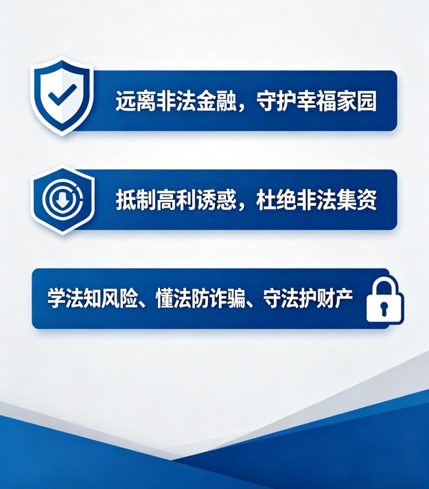 筑牢金融安全防線  遠離非法金融活動