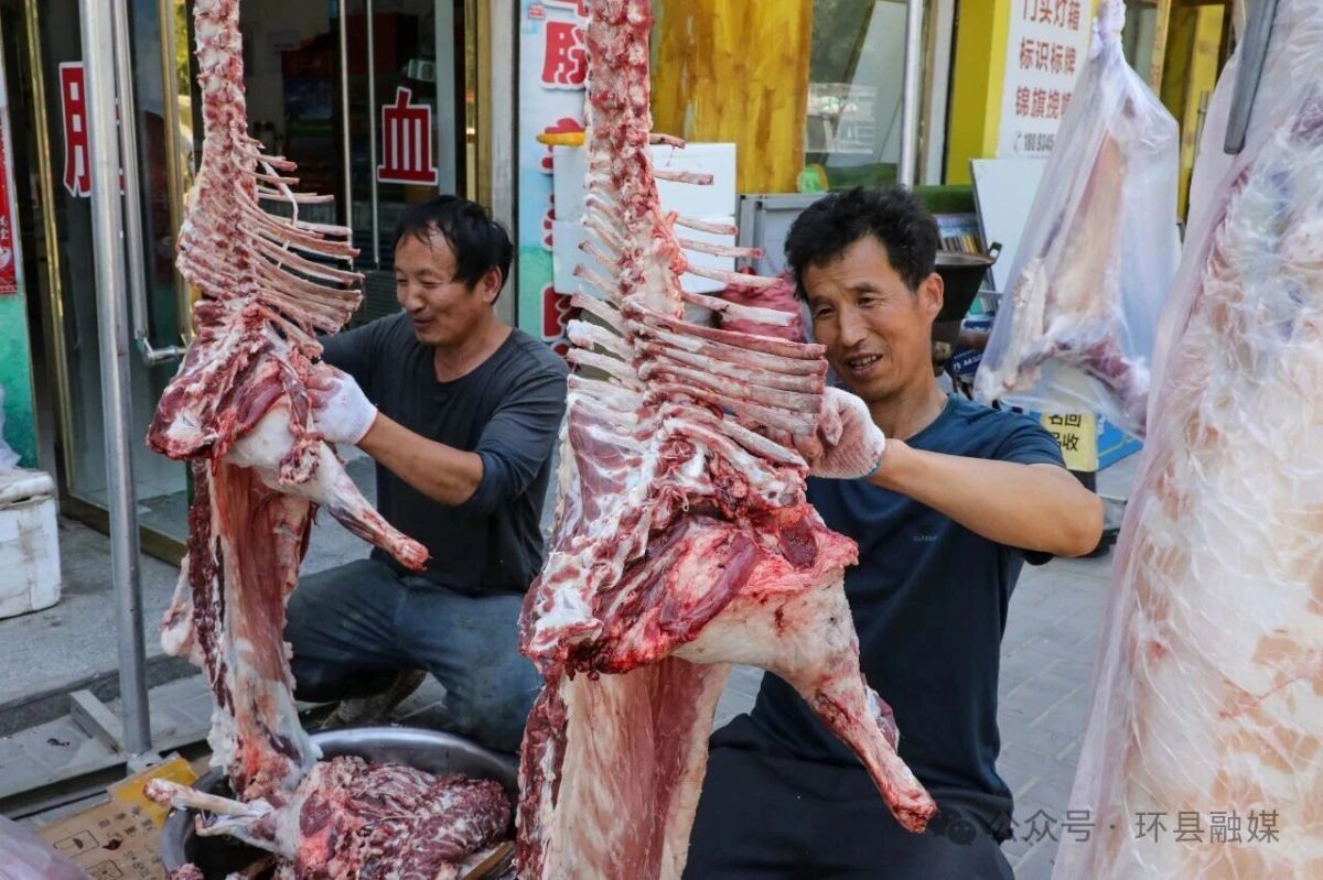 从市场到车间 环县羊羔肉“跑”出端午销售加速度