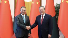 李强同孟加拉国总理塔里克会谈