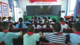 合水县板桥镇开展禁毒知识宣传进校园活动