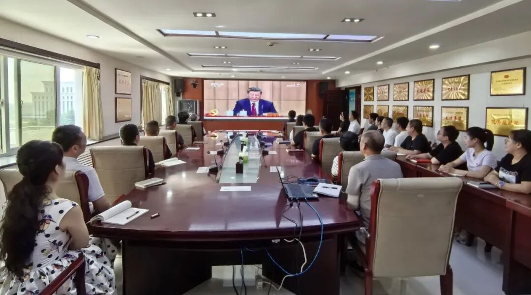 我院组织党员干部集中收看庆祝建党105周年大会直播