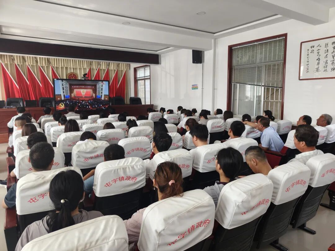 (屯字镇党员干部收看庆祝中国共产党成立105周年大会直播)