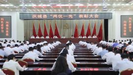 庆城县召开“两优一先”表彰大会
