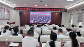 庆阳市审计局集中收看庆祝中国共产党成立105周年大会