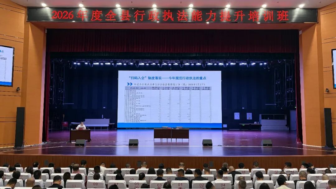 环县组织开展2026年度行政执法人员全员轮训