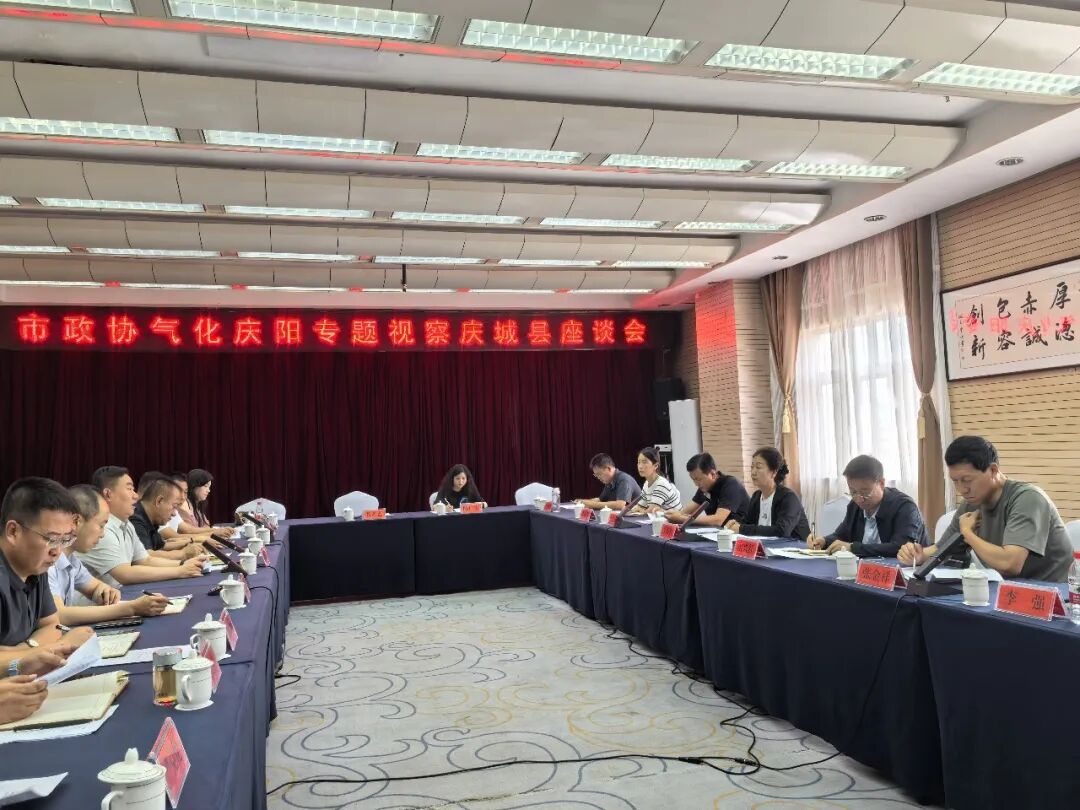庆阳市政协开展&ldquo;气化庆阳&rdquo;推进情况专项视察