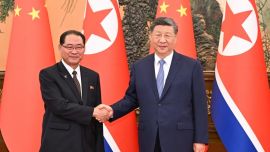 习近平会见朝鲜内阁总理朴泰成