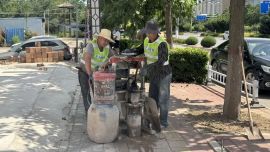 西峰区：市政设施“微更新”提升市民出行安全感