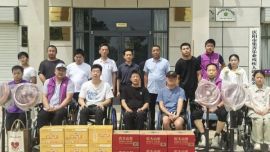 庆阳市残联开展“夏日送清凉”走访慰问活动